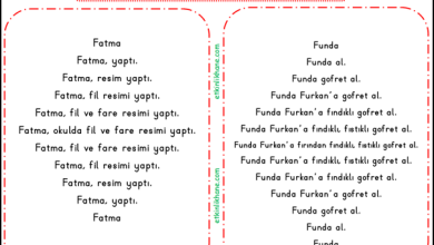“F Sesi” Hızlı Okuma Metinleri
