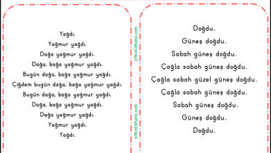 “Ğ Sesi” Hızlı Okuma Metinleri