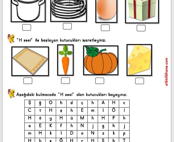 “H Sesi” Hissetme ve Tanıma Etkinlikleri