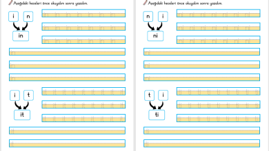 İ Sesi Hece Yazma Etkinliği (Yeni Müfredata Uygun)