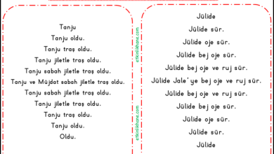 “J Sesi” Hızlı Okuma Metinleri