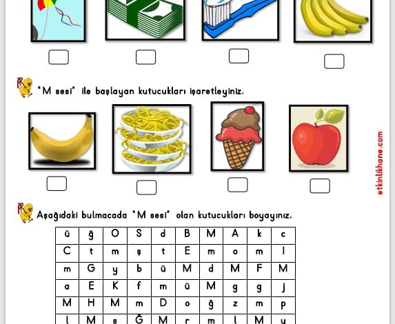 “M Sesi” Hissetme ve Tanıma Etkinlikleri