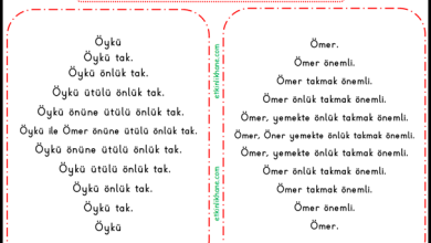 “Ö Sesi” Hızlı Okuma Metinleri