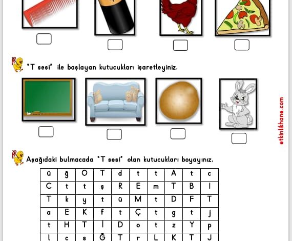 “T Sesi” Hissetme ve Tanıma Etkinlikleri