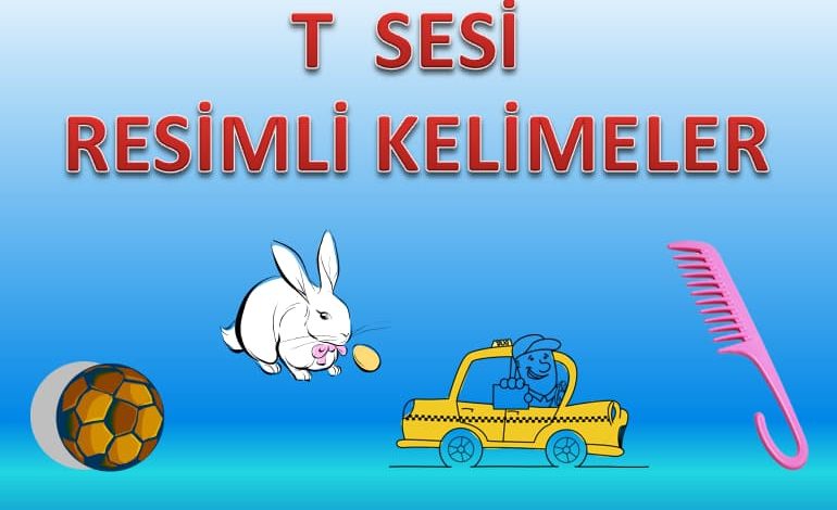 T Sesi Resimli Kelimeler Sunusu