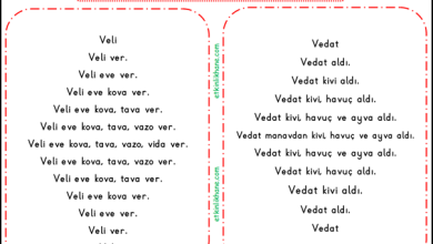 “V Sesi” Hızlı Okuma Metinleri