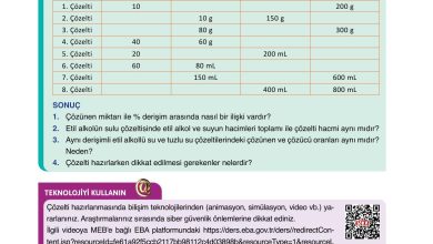 10. Sınıf Ata Yayıncılık Kimya Ders Kitabı Sayfa 105 Cevapları