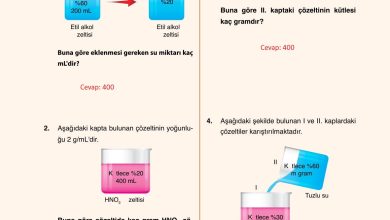 10. Sınıf Ata Yayıncılık Kimya Ders Kitabı Sayfa 126 Cevapları