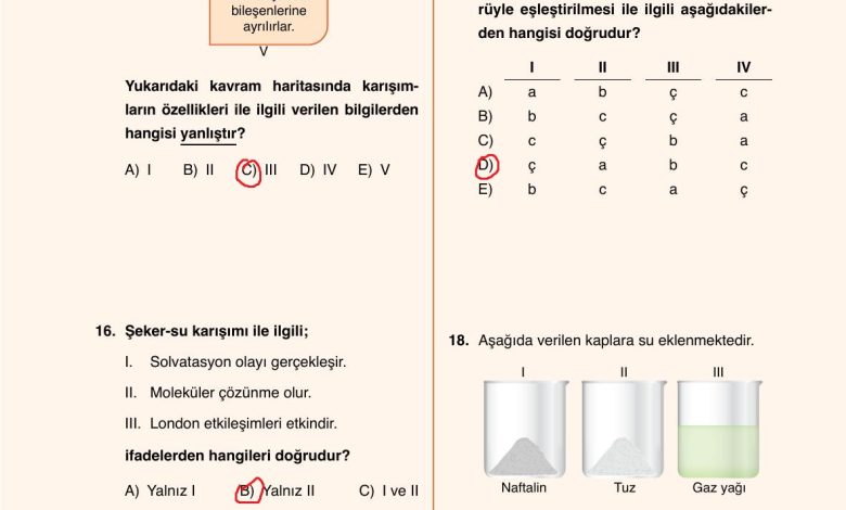 10. Sınıf Ata Yayıncılık Kimya Ders Kitabı Sayfa 132 Cevapları