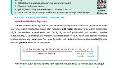 10. Sınıf Ata Yayıncılık Kimya Ders Kitabı Sayfa 149 Cevapları