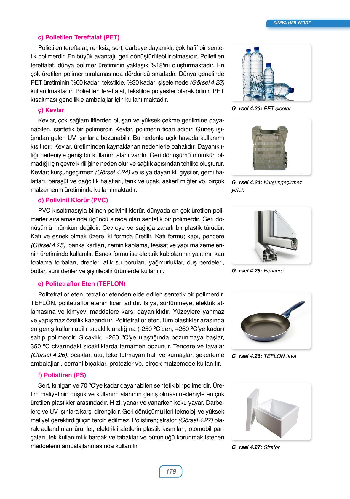 10. Sınıf Ata Yayıncılık Kimya Ders Kitabı Sayfa 179 Cevapları