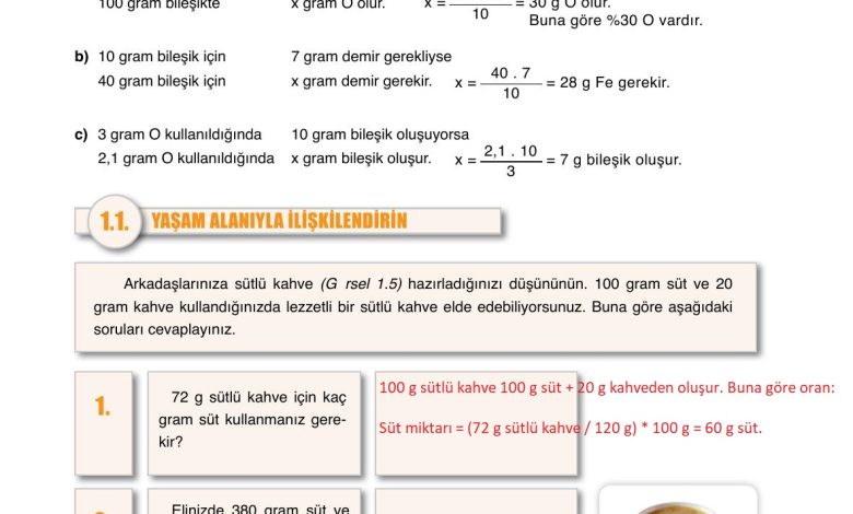 10. Sınıf Ata Yayıncılık Kimya Ders Kitabı Sayfa 21 Cevapları