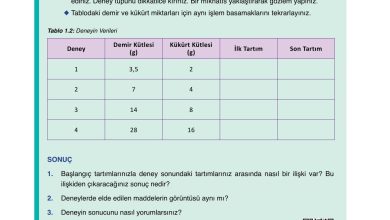 10. Sınıf Ata Yayıncılık Kimya Ders Kitabı Sayfa 23 Cevapları