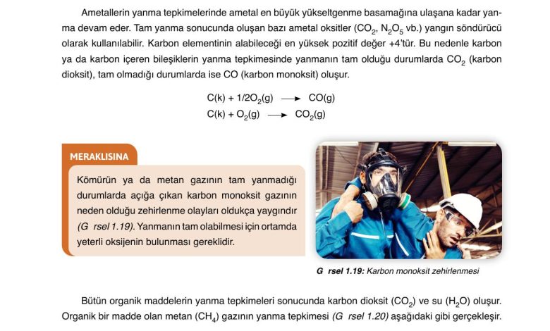 10. Sınıf Ata Yayıncılık Kimya Ders Kitabı Sayfa 52 Cevapları