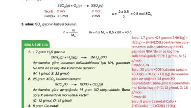 10. Sınıf Ata Yayıncılık Kimya Ders Kitabı Sayfa 62 Cevapları