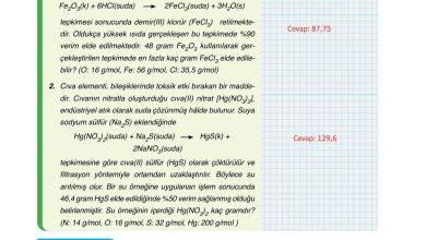 10. Sınıf Ata Yayıncılık Kimya Ders Kitabı Sayfa 71 Cevapları