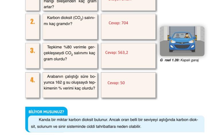 10. Sınıf Ata Yayıncılık Kimya Ders Kitabı Sayfa 72 Cevapları