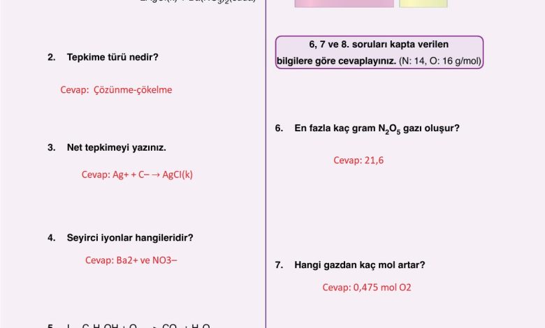 10. Sınıf Ata Yayıncılık Kimya Ders Kitabı Sayfa 79 Cevapları