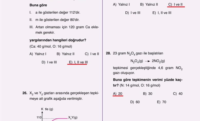 10. Sınıf Ata Yayıncılık Kimya Ders Kitabı Sayfa 86 Cevapları