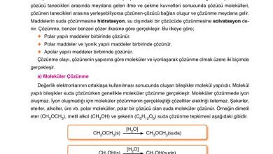 10. Sınıf Ata Yayıncılık Kimya Ders Kitabı Sayfa 96 Cevapları