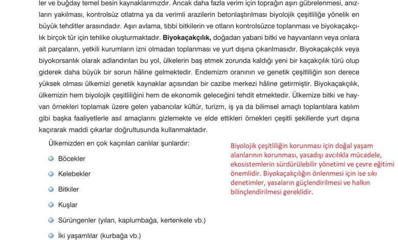 10. Sınıf Dörtel Yayıncılık Biyoloji Ders Kitabı Sayfa 169 Cevapları