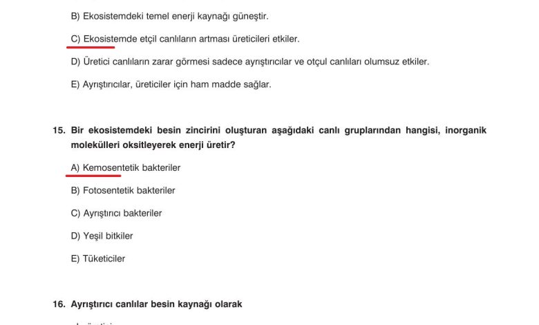 10. Sınıf Dörtel Yayıncılık Biyoloji Ders Kitabı Sayfa 180 Cevapları