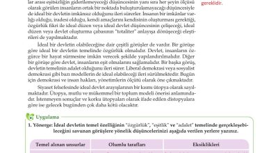 10. Sınıf Meb Yayınları Felsefe Ders Kitabı Sayfa 113 Cevapları