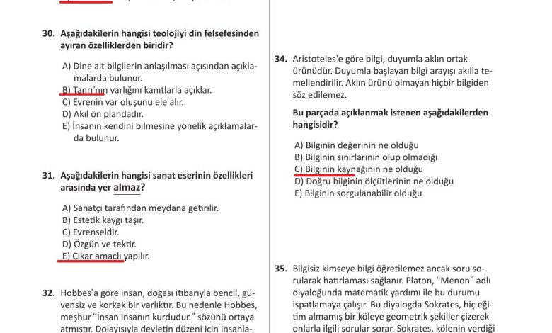 10. Sınıf Meb Yayınları Felsefe Ders Kitabı Sayfa 128 Cevapları