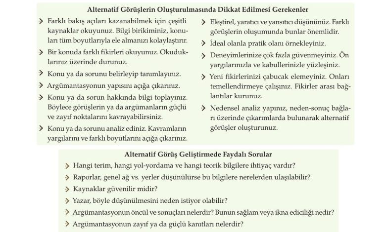 10. Sınıf Meb Yayınları Felsefe Ders Kitabı Sayfa 137 Cevapları