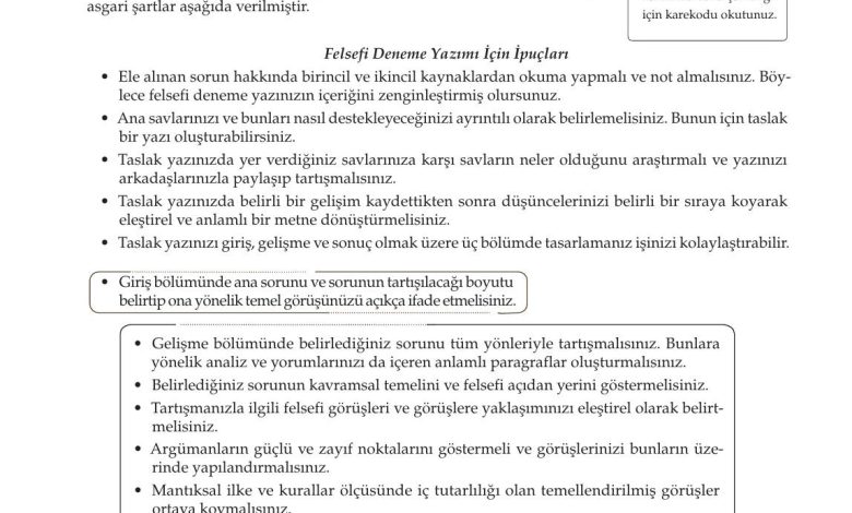 10. Sınıf Meb Yayınları Felsefe Ders Kitabı Sayfa 141 Cevapları