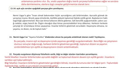 10. Sınıf Meb Yayınları Felsefe Ders Kitabı Sayfa 148 Cevapları