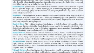 10. Sınıf Meb Yayınları Felsefe Ders Kitabı Sayfa 25 Cevapları