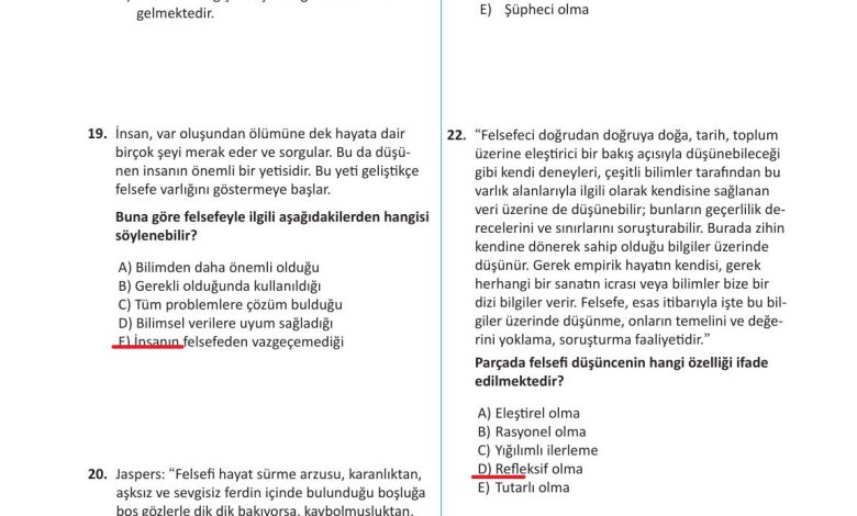 10. Sınıf Meb Yayınları Felsefe Ders Kitabı Sayfa 35 Cevapları