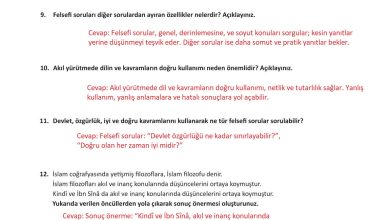 10. Sınıf Meb Yayınları Felsefe Ders Kitabı Sayfa 61 Cevapları