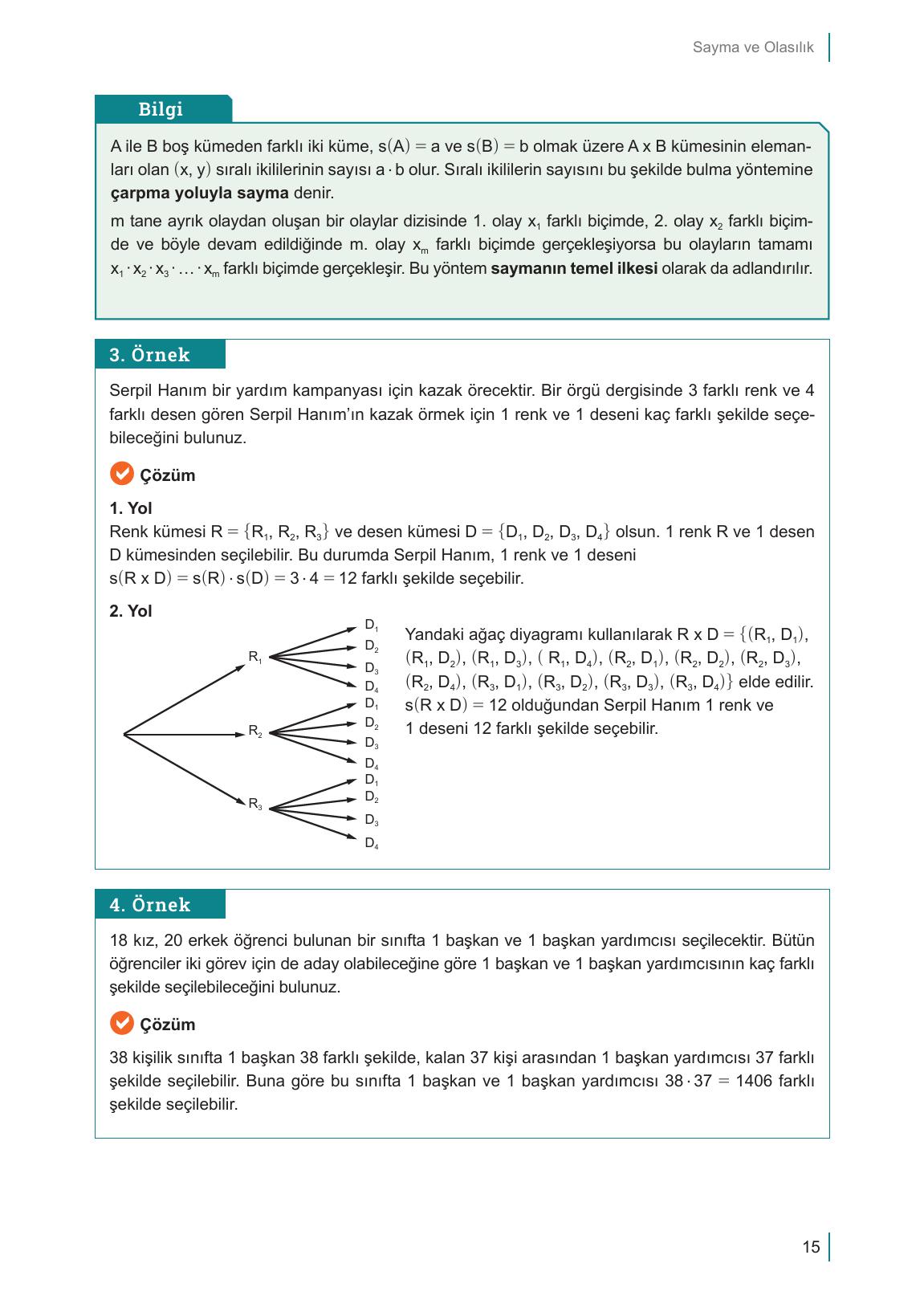 10. Sınıf Meb Yayınları Matematik Ders Kitabı Sayfa 15 Cevapları