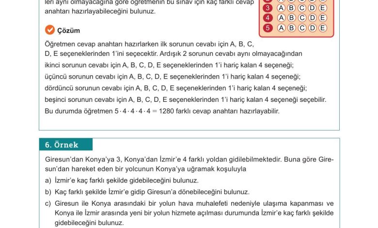 10. Sınıf Meb Yayınları Matematik Ders Kitabı Sayfa 16 Cevapları