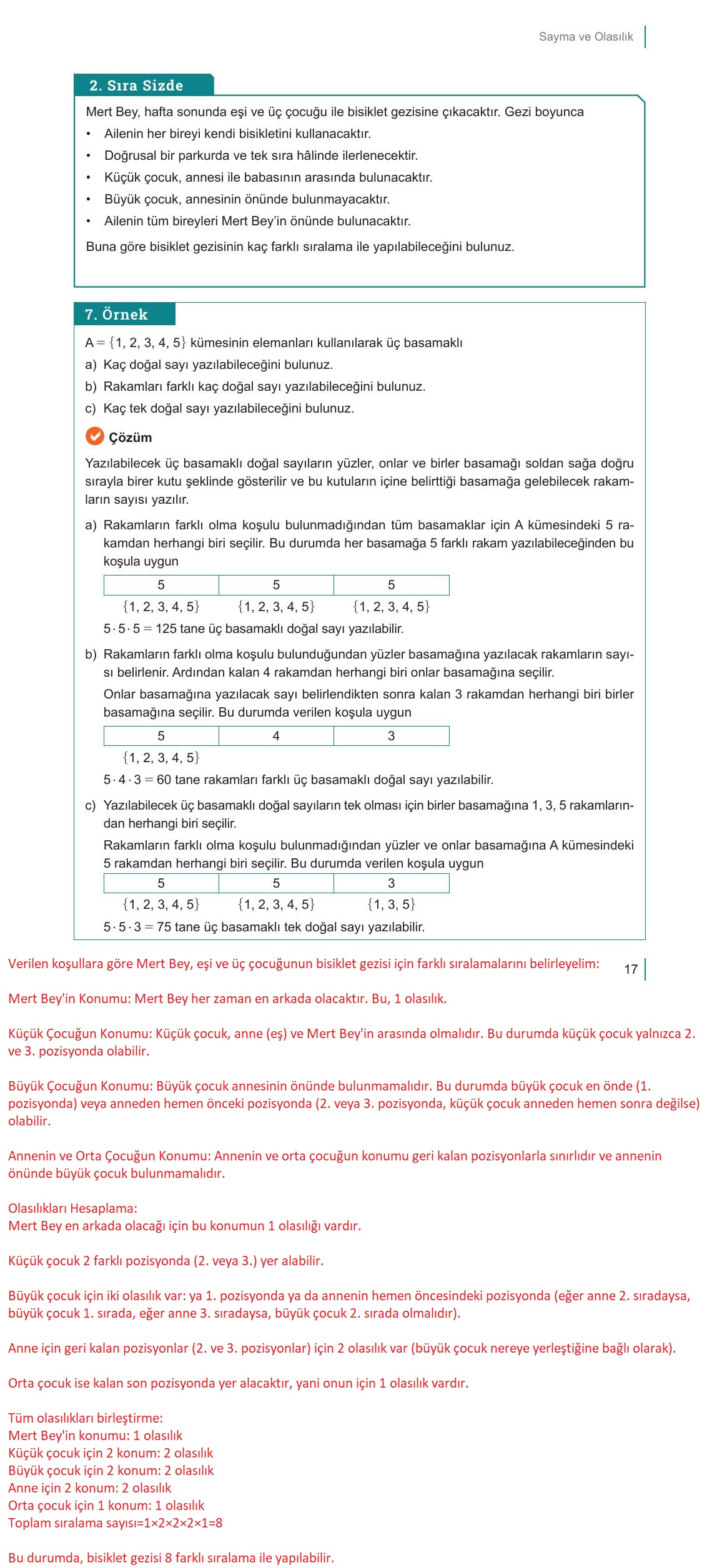 10. Sınıf Meb Yayınları Matematik Ders Kitabı Sayfa 17 Cevapları