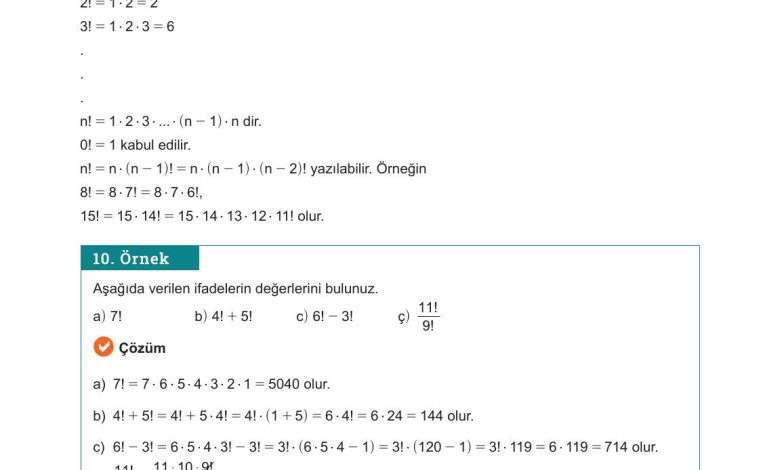 10. Sınıf Meb Yayınları Matematik Ders Kitabı Sayfa 20 Cevapları