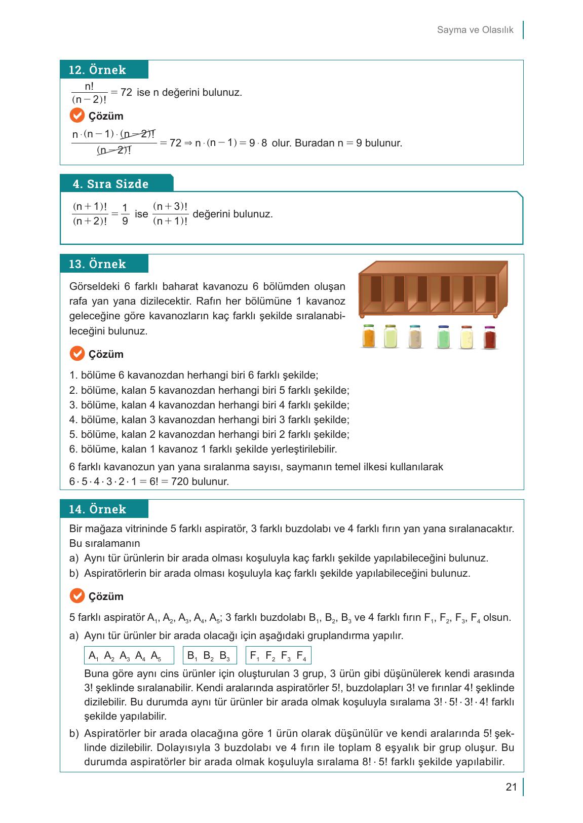 10. Sınıf Meb Yayınları Matematik Ders Kitabı Sayfa 21 Cevapları