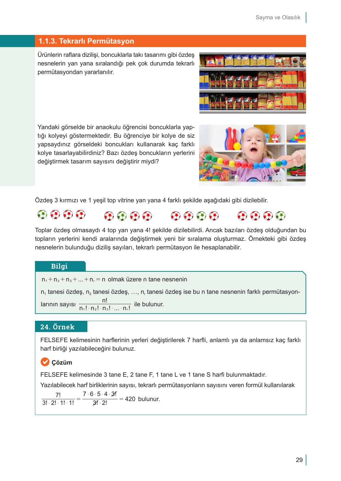 10. Sınıf Meb Yayınları Matematik Ders Kitabı Sayfa 29 Cevapları