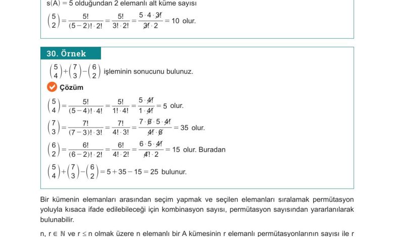 10. Sınıf Meb Yayınları Matematik Ders Kitabı Sayfa 35 Cevapları