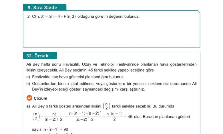 10. Sınıf Meb Yayınları Matematik Ders Kitabı Sayfa 36 Cevapları