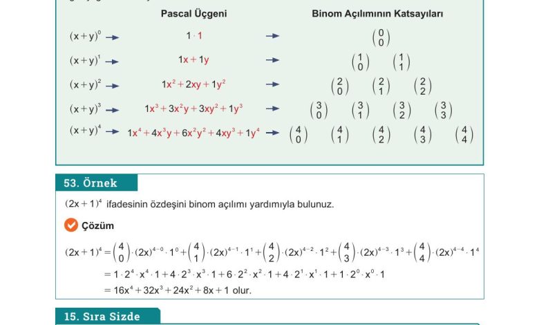 10. Sınıf Meb Yayınları Matematik Ders Kitabı Sayfa 52 Cevapları