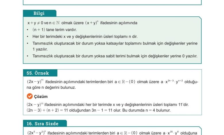 10. Sınıf Meb Yayınları Matematik Ders Kitabı Sayfa 53 Cevapları