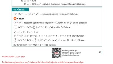 10. Sınıf Meb Yayınları Matematik Ders Kitabı Sayfa 55 Cevapları