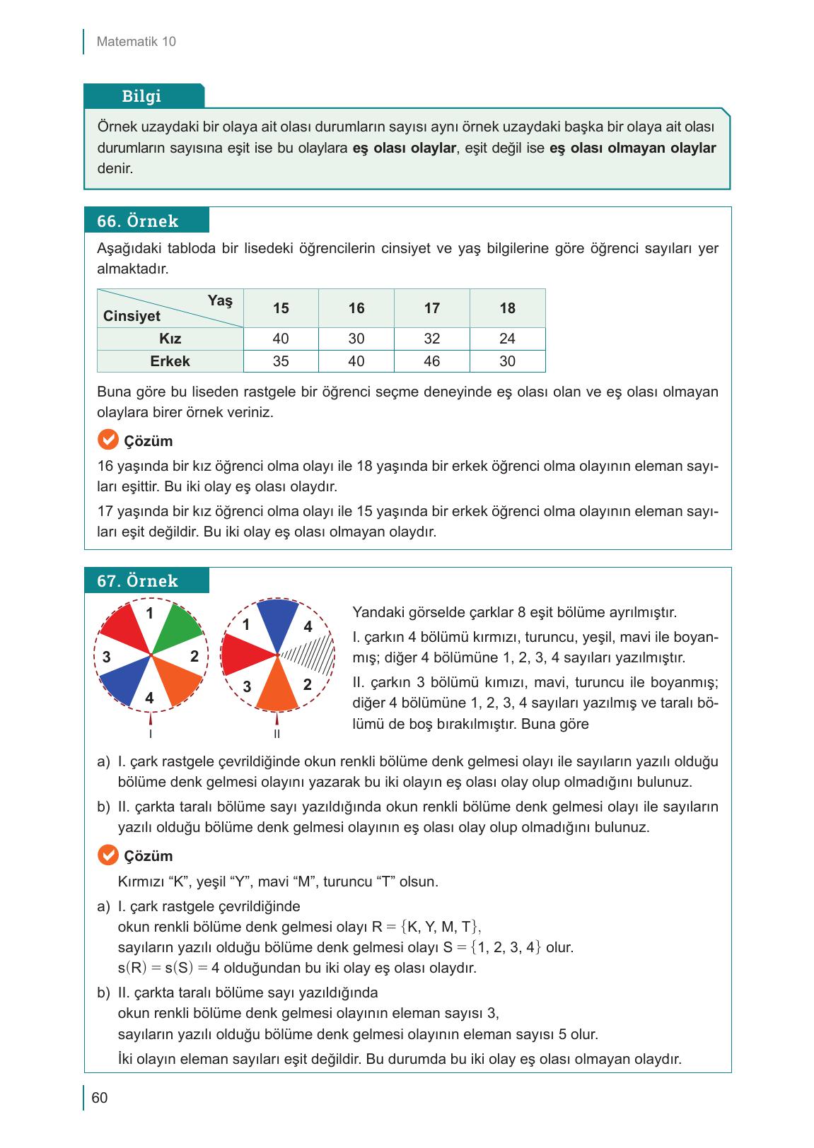 10. Sınıf Meb Yayınları Matematik Ders Kitabı Sayfa 60 Cevapları