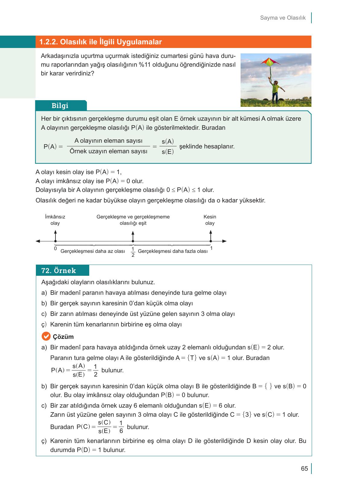 10. Sınıf Meb Yayınları Matematik Ders Kitabı Sayfa 65 Cevapları