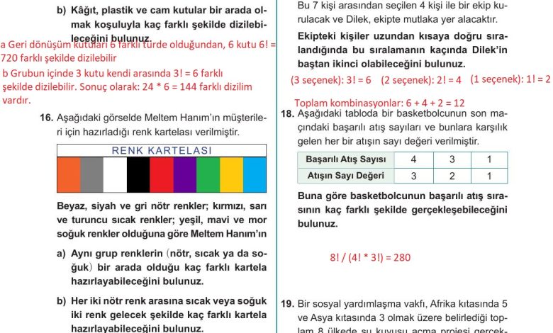 10. Sınıf Meb Yayınları Matematik Ders Kitabı Sayfa 74 Cevapları