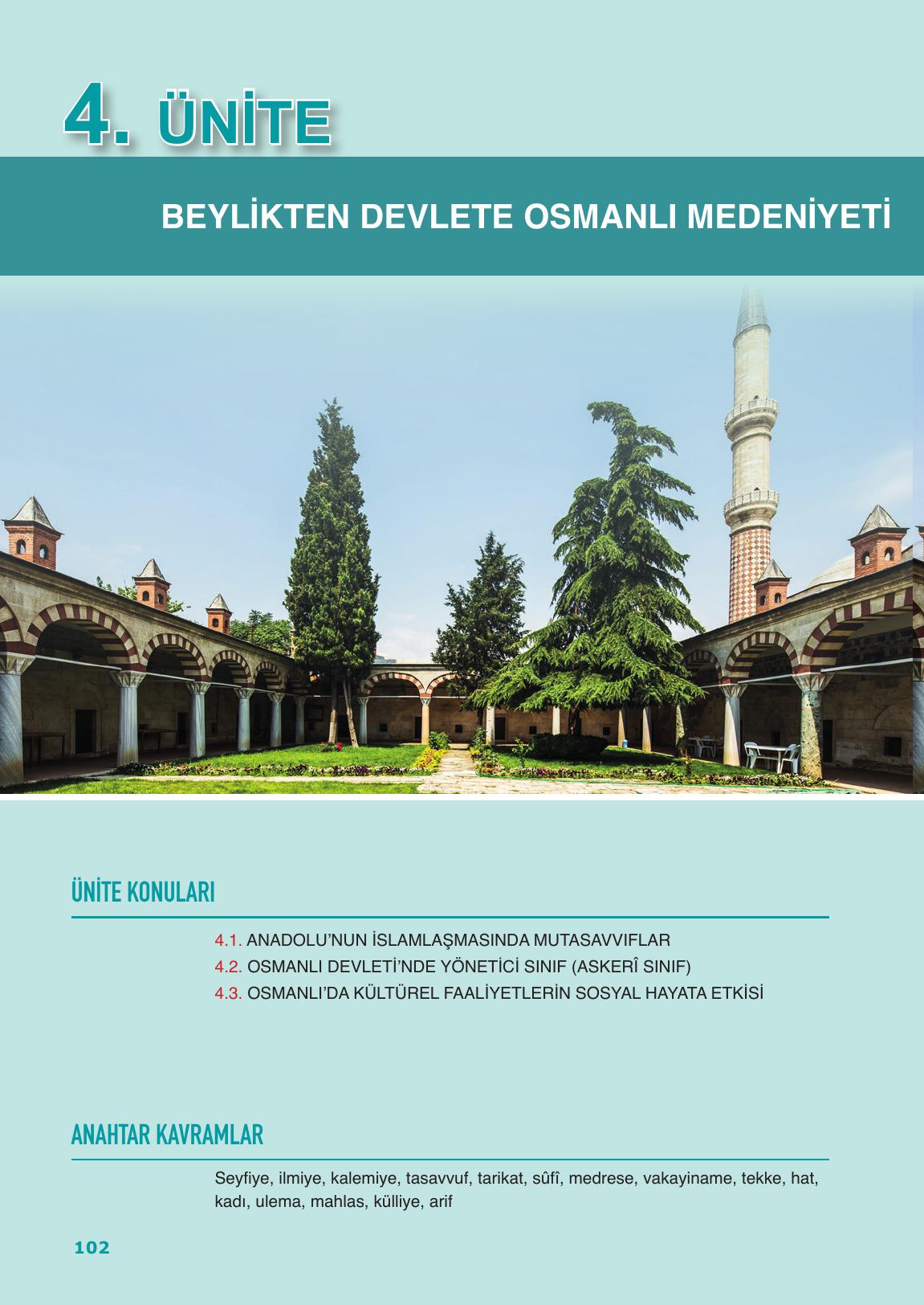 10. Sınıf Meb Yayınları Tarih Ders Kitabı Sayfa 102 Cevapları