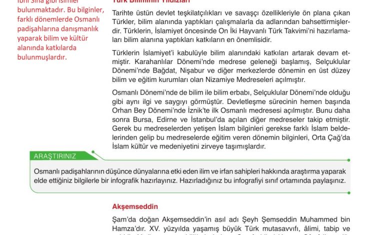 10. Sınıf Meb Yayınları Tarih Ders Kitabı Sayfa 112 Cevapları